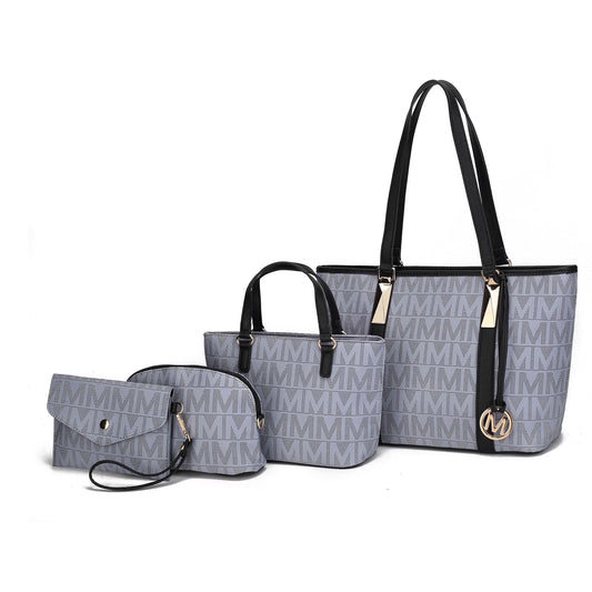 Arya Women'S Tote Bag, Small Tote Handbag, Pouch Purse & Wristlet Wallet, Signature Handbag 4 Pcs Set by Mia K